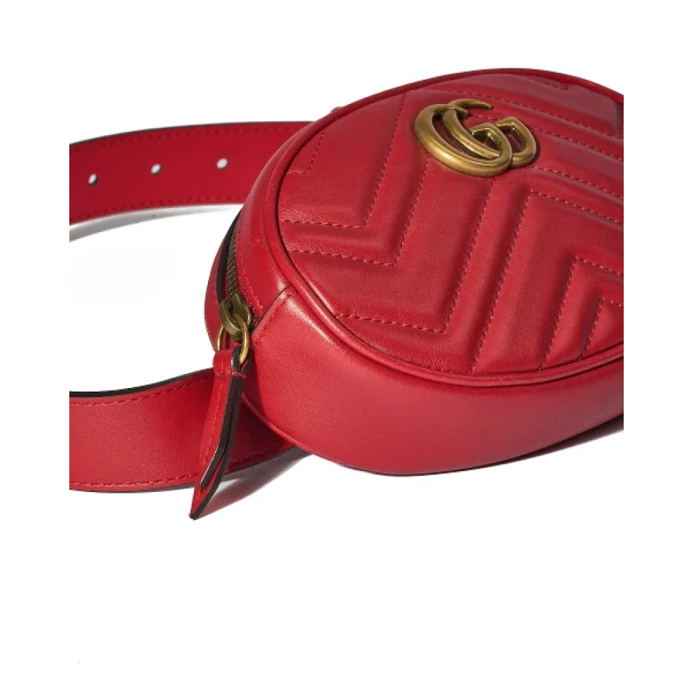 Gucci Vintage Pre-owned Fabric crossbody-bags Red Dames