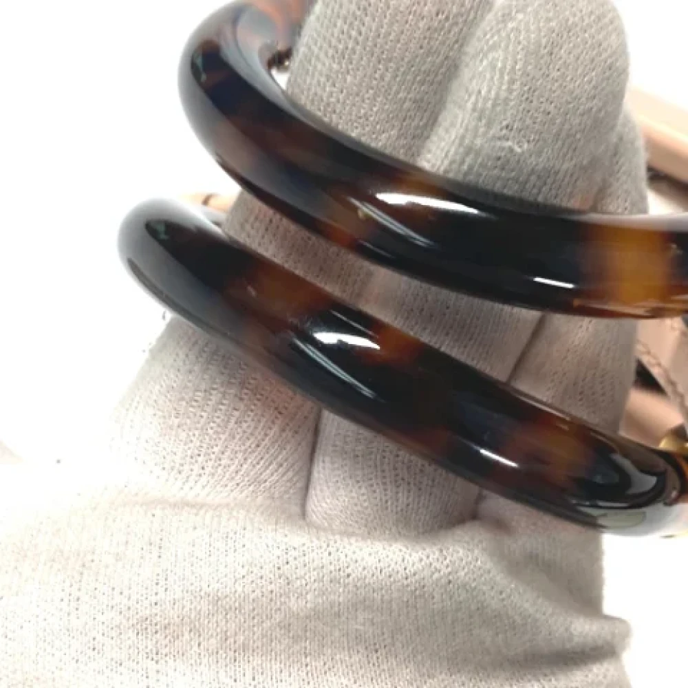 Fendi Vintage Pre-owned Leather fendi-bags Beige Dames