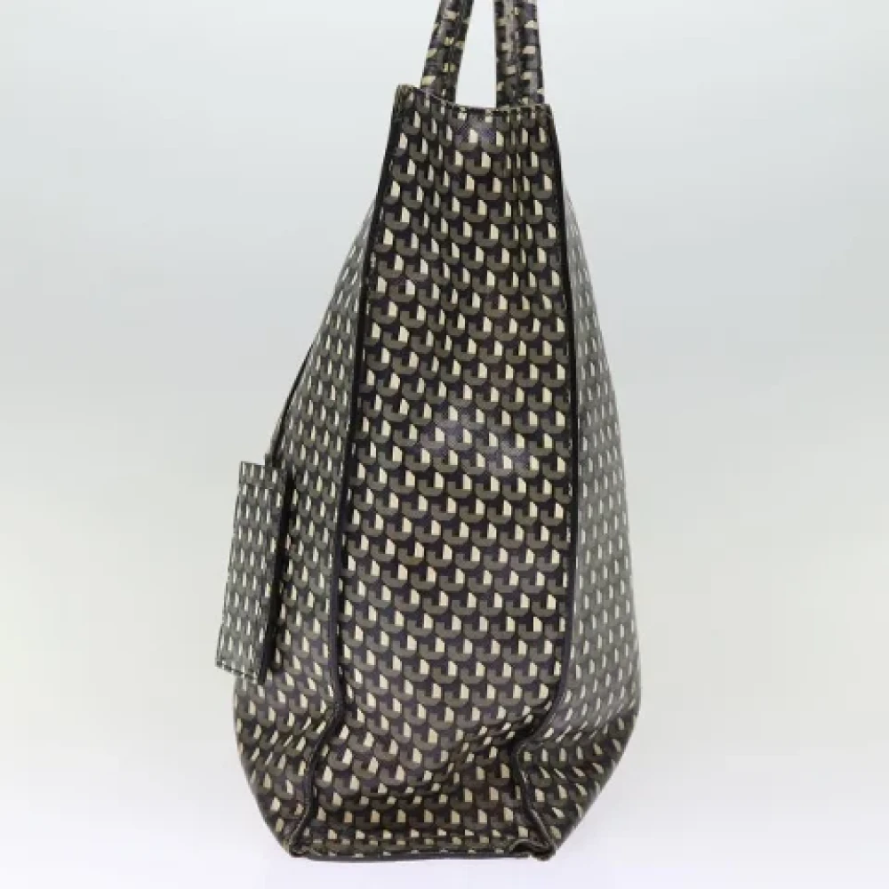 Prada Vintage Pre-owned Leather totes Black Dames
