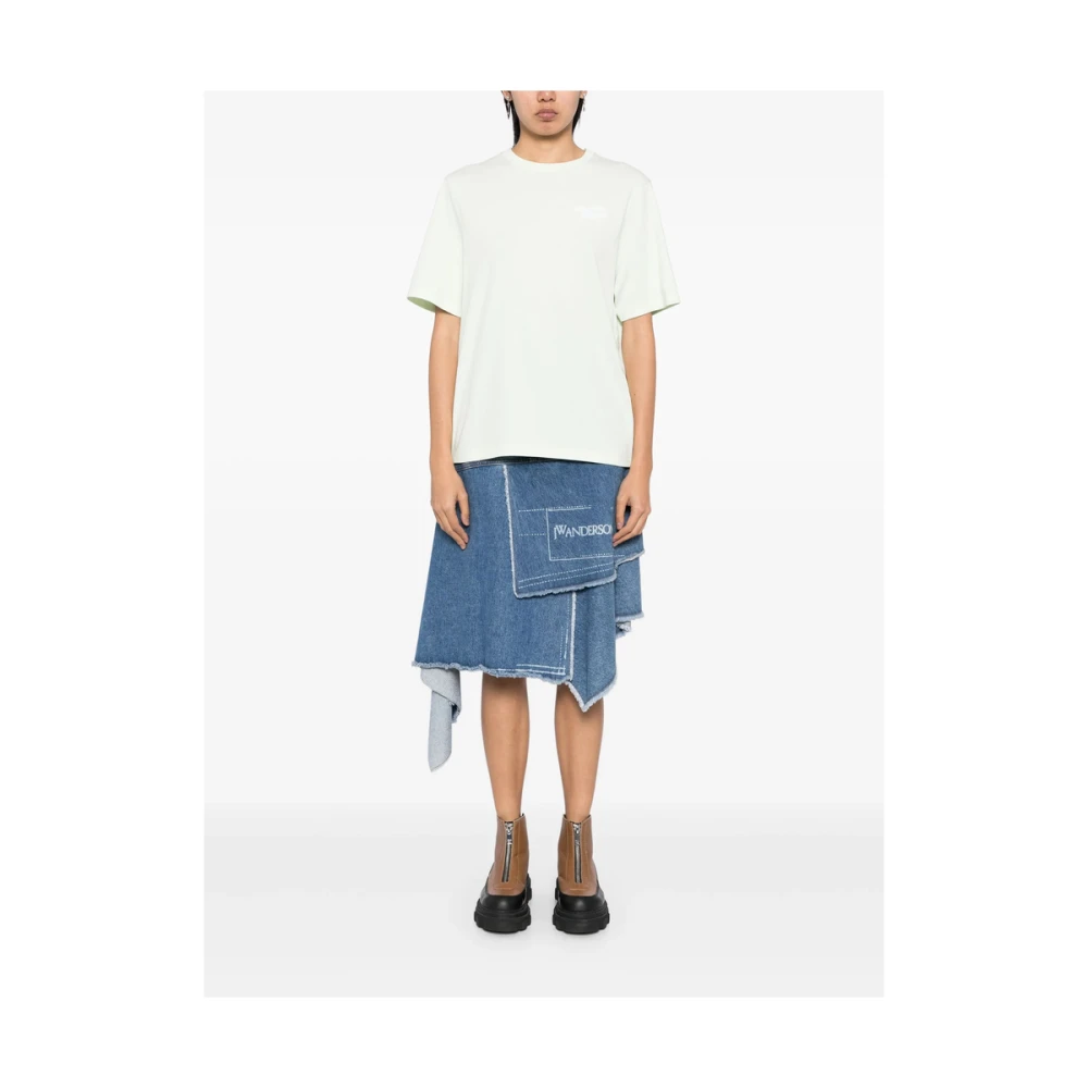 Maison Kitsuné Mint Green Crew Neck T-shirt Green Dames