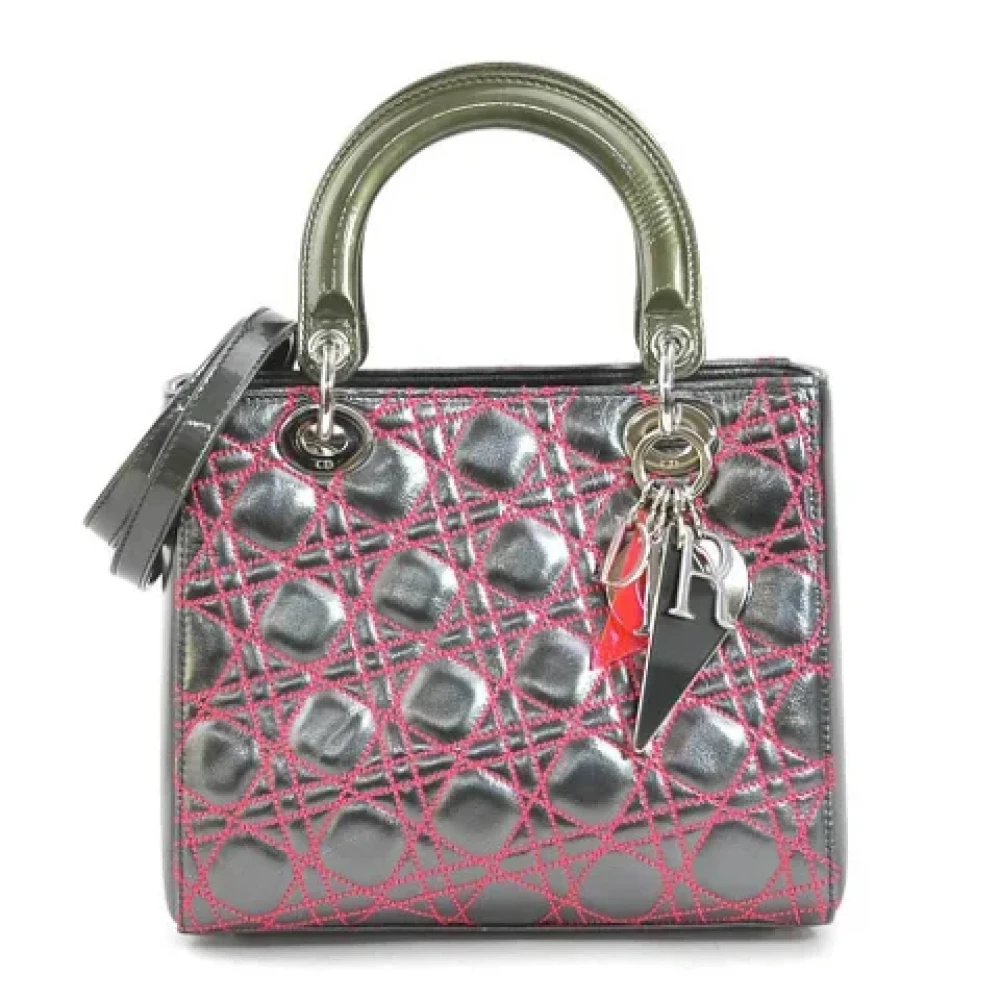 Dior Vintage Pre-owned Fabric dior-bags Pink Dames