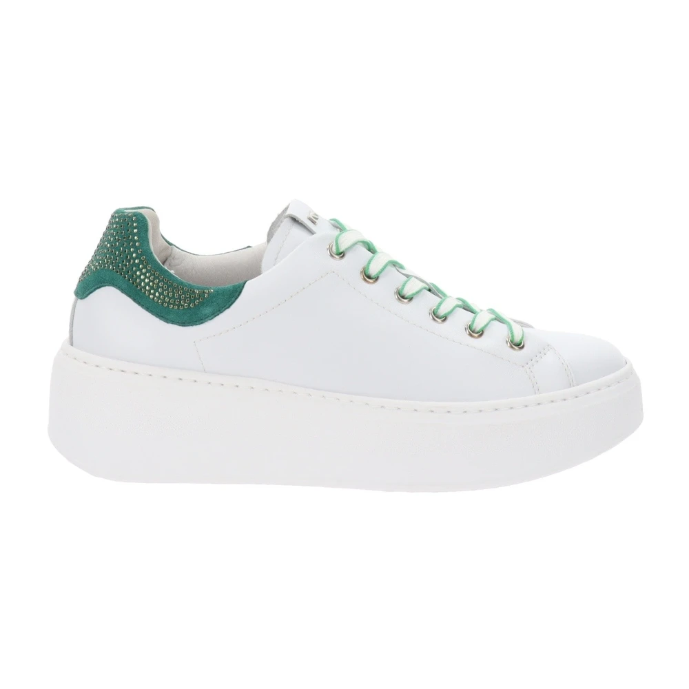 Nerogiardini Elegante leren sneakers Dames Schoenen Wit
