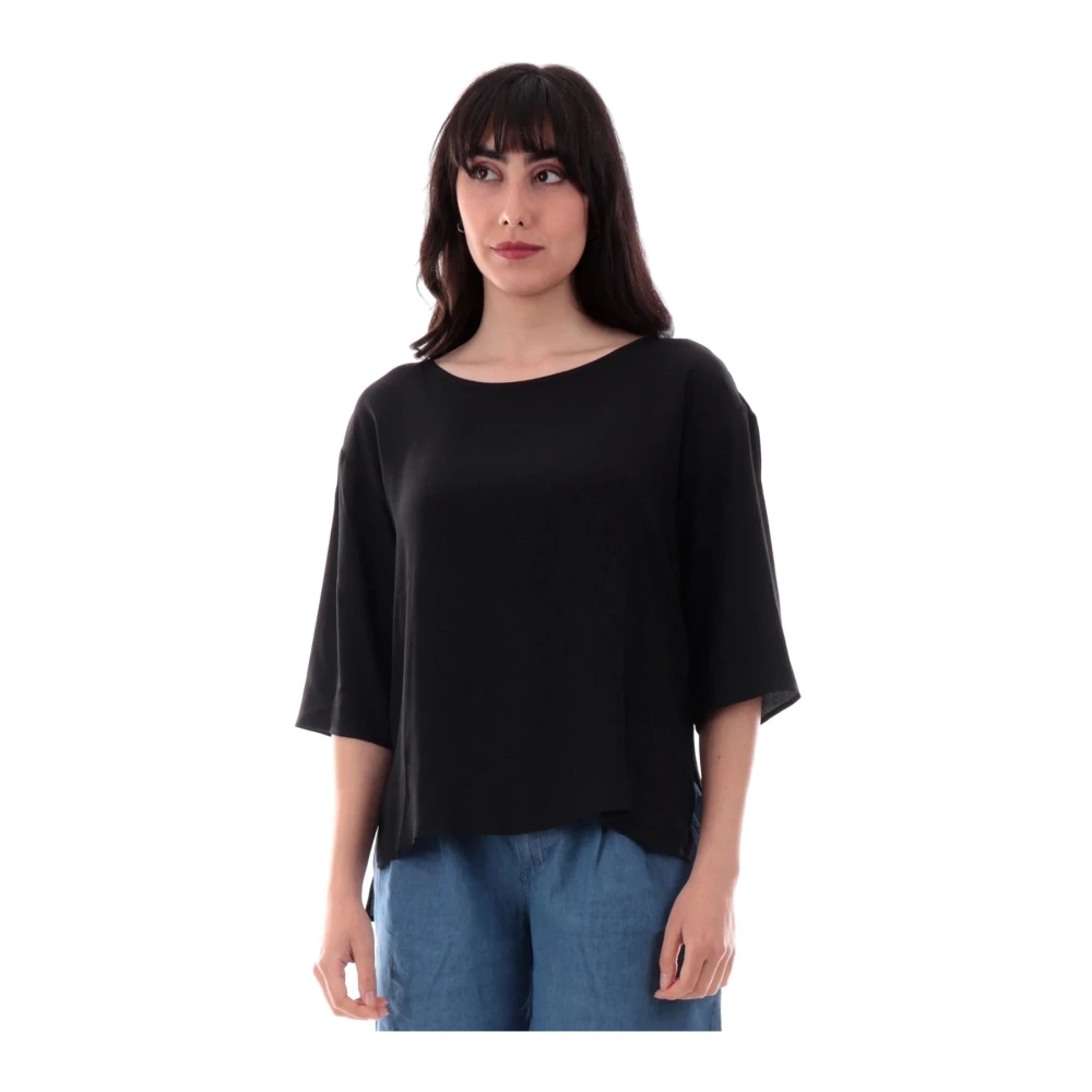 Emme Di Marella Women's Black Stylish Shirt With 100% Composition