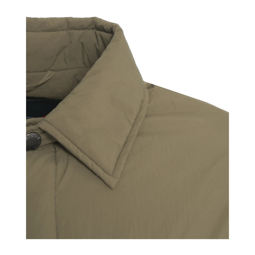 Afterlabel Groene Gewatteerde Overshirt Jas Green Heren