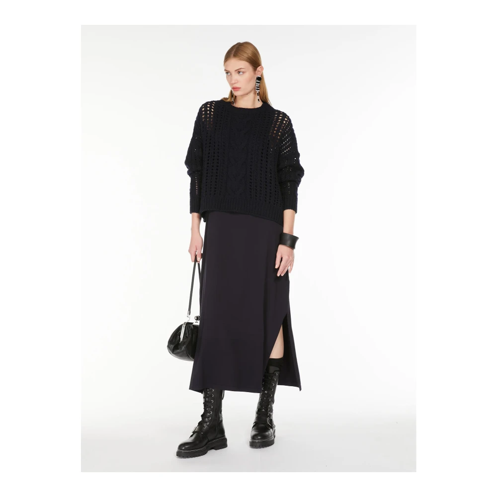 Max Mara Weekend Sweater Grammo Blue Dames