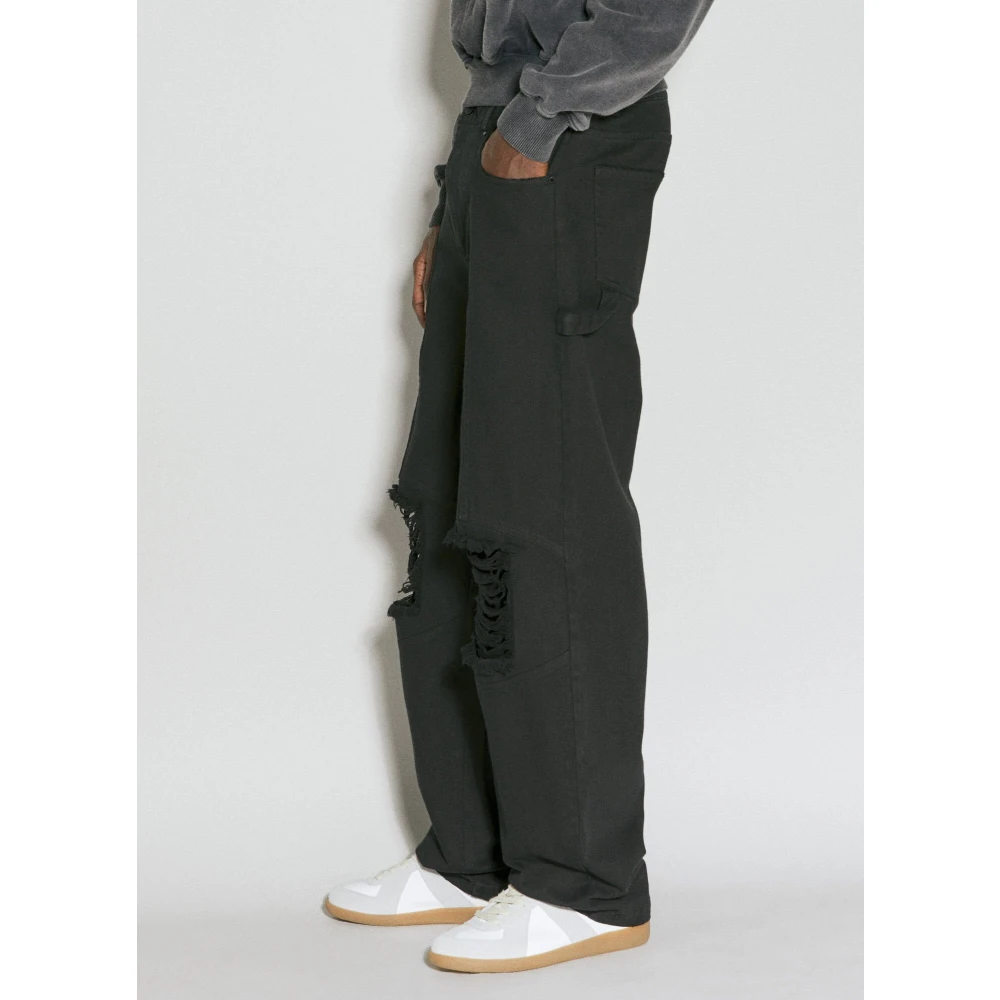 Han Kjøbenhavn Versleten Denim Kniebroek Black Heren