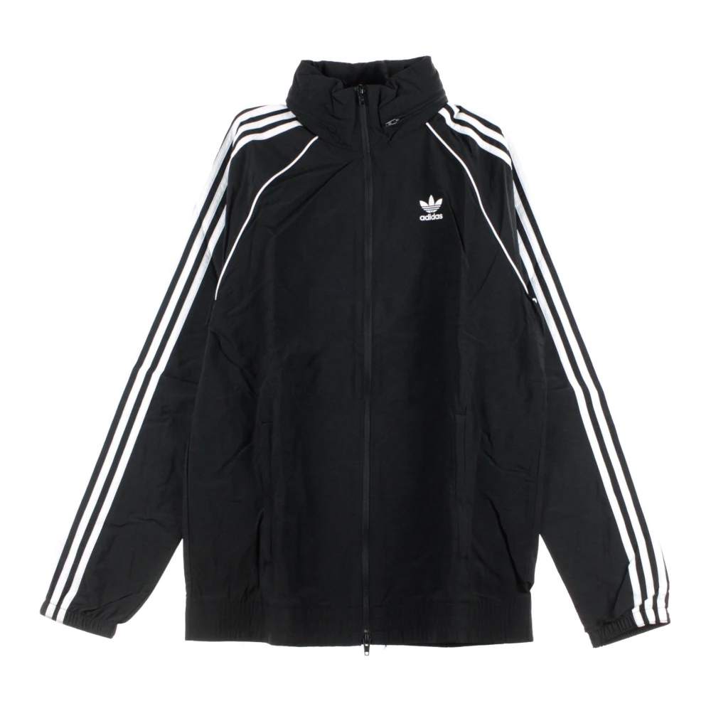 Adidas Windjack Mannen Zwart Wit Black Heren