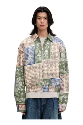Bandana Zip-Up Jacket
