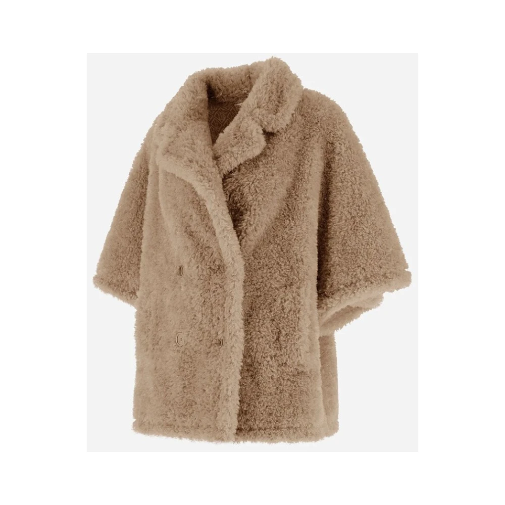 Herno Imitatiebont Dubbel-Borst Jas Chantilly Beige Dames