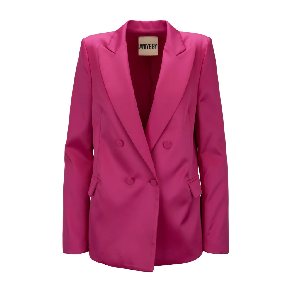 Aniye By Klassisk Knapp Blazer Red, Dam