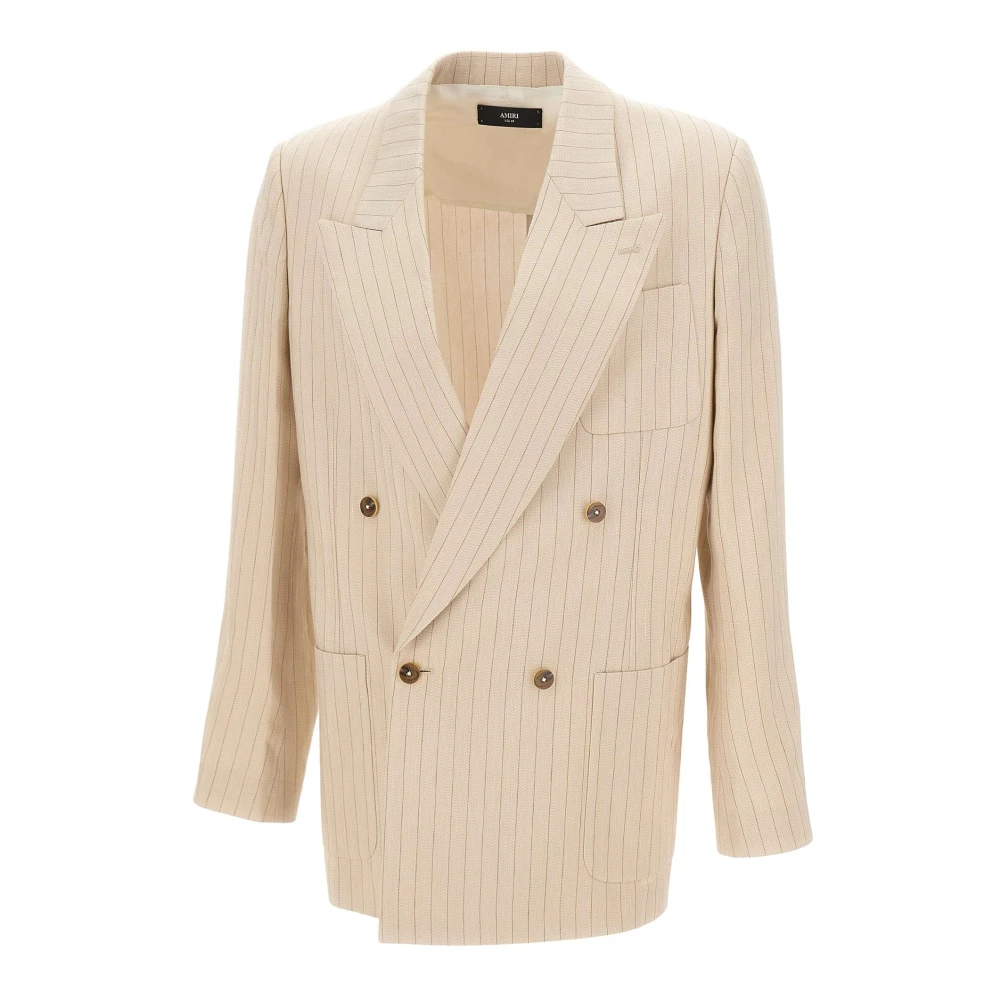 Amiri Beige Jackets - Male - Blazers - M - Jackets