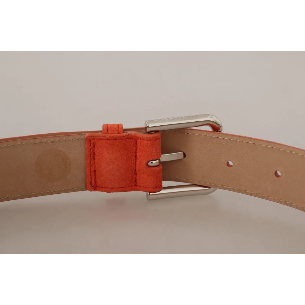 Dolce & Gabbana Oranje Suède Riem met Logogesp Orange Dames