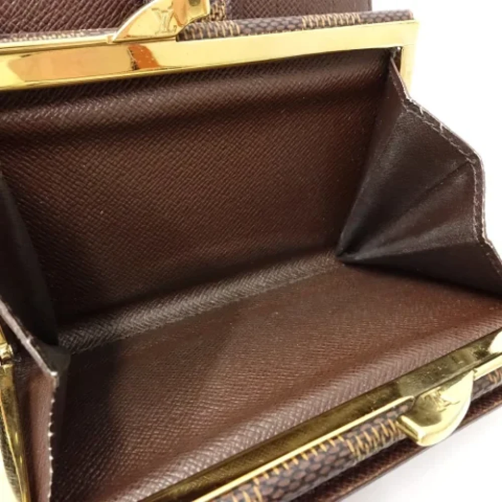 Louis Vuitton Vintage Pre-owned Canvas wallets Brown Dames