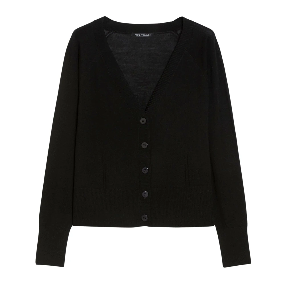 Pennyblack Dunne Wollen Vest Stijl Santhia Black Dames