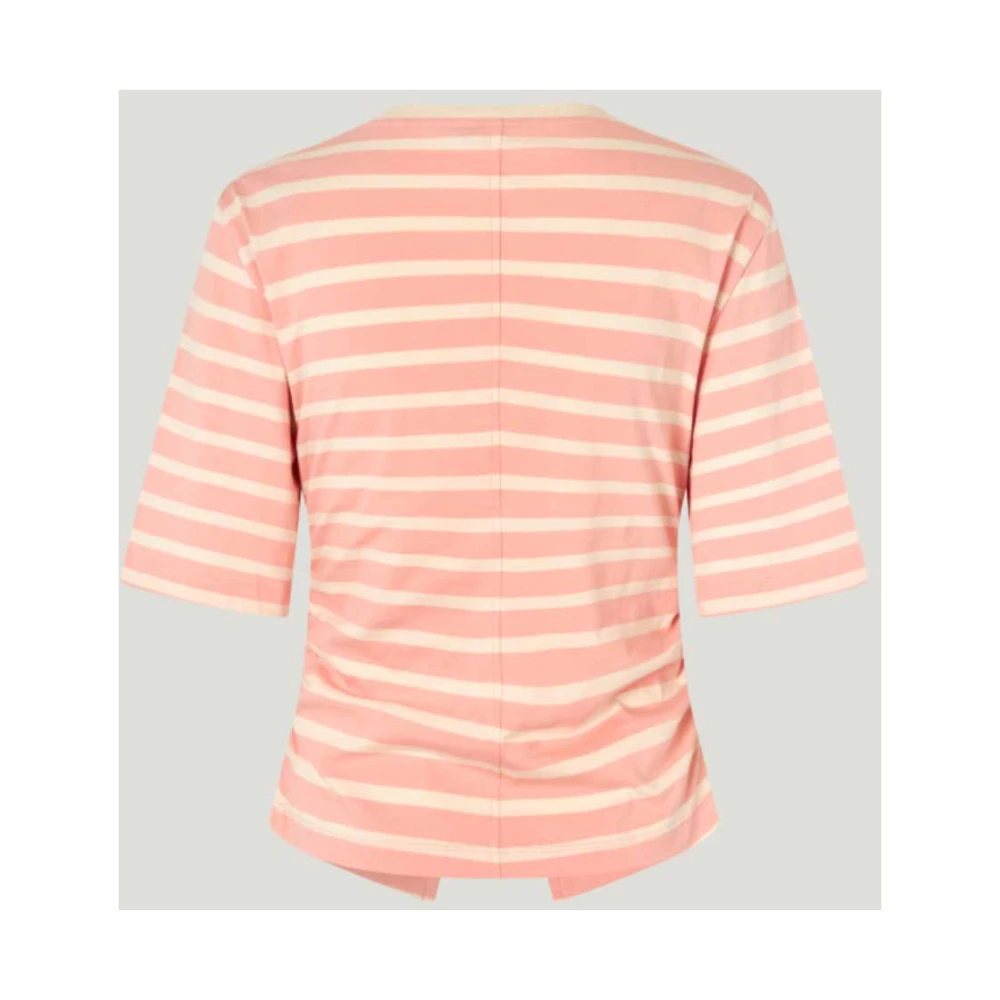 BAUM UND PFERDGARTEN Moderne Sailor Stripe T-Shirt Orange Dames