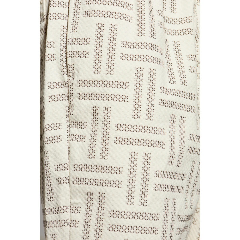 Kenzo Katoenen shorts Beige Heren