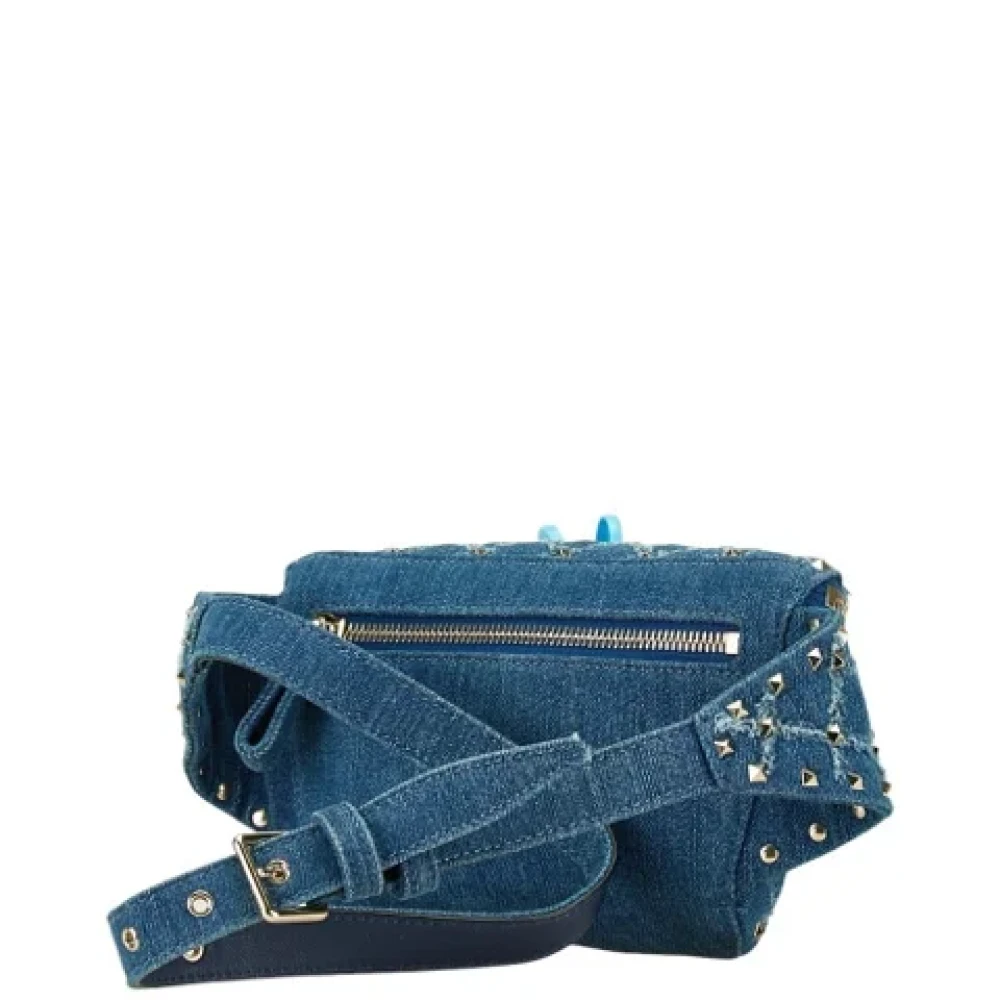 Valentino Vintage Pre-owned Denim shoulder-bags Blue Dames