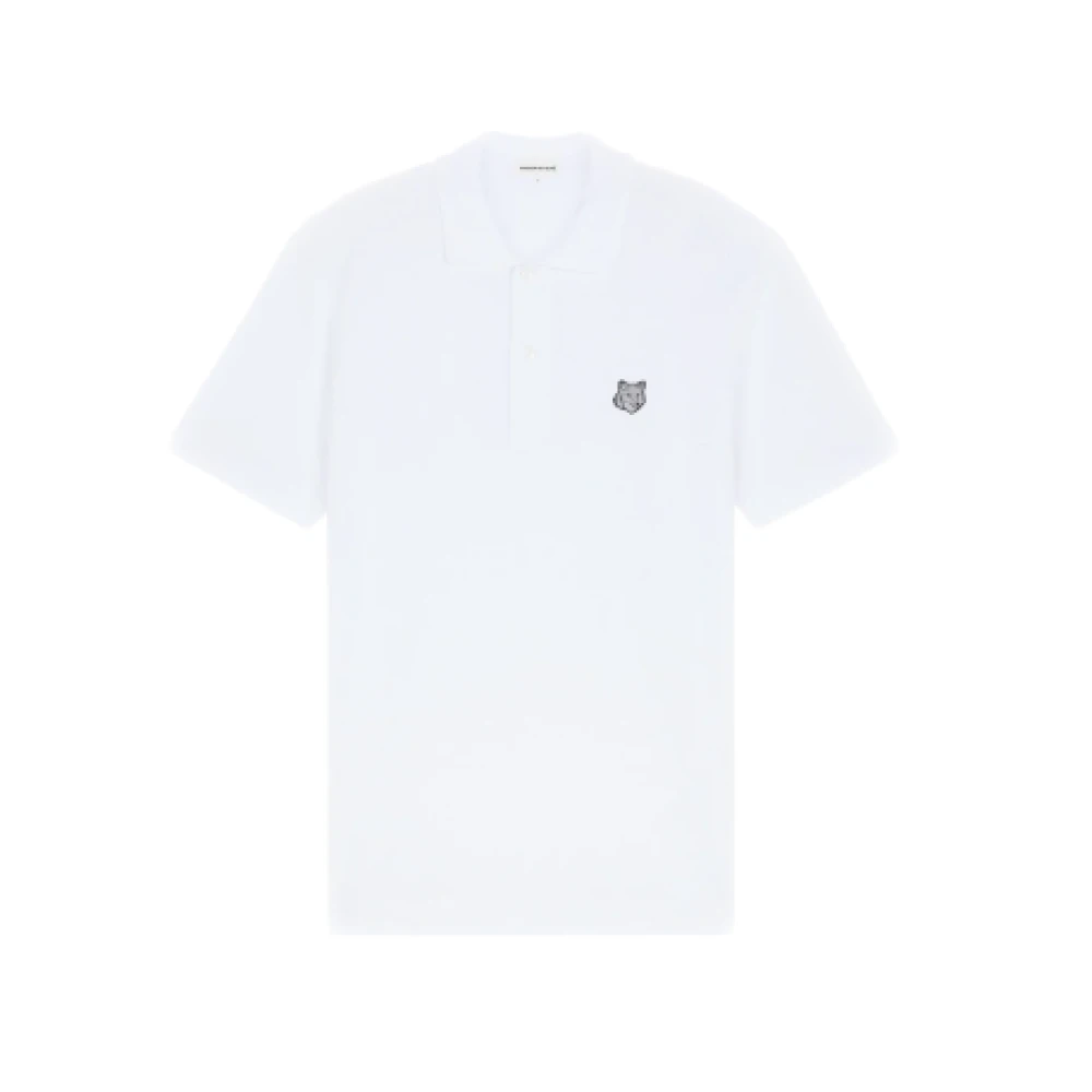 Maison Kitsuné Polo Shirts White Heren