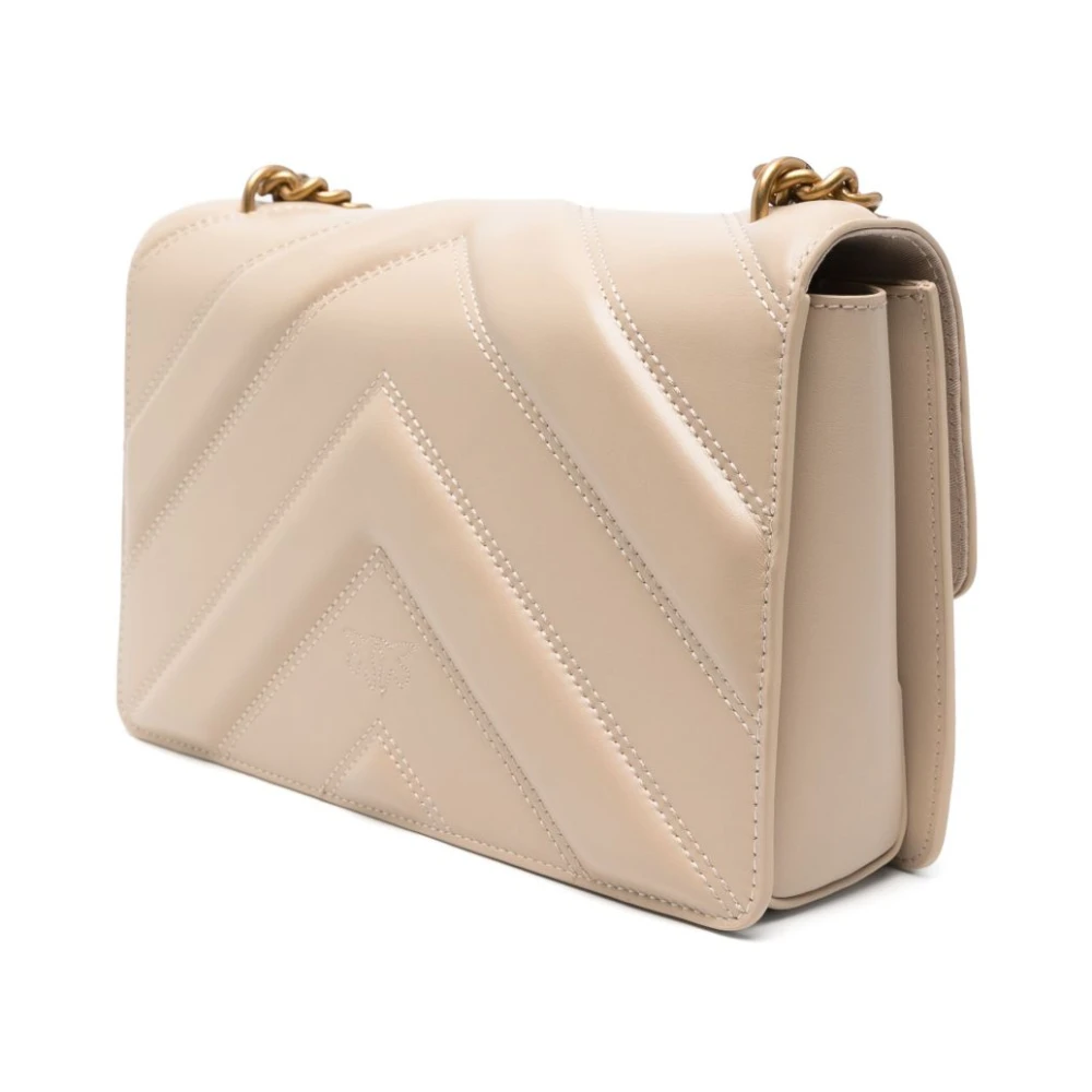 pinko Beige Schoudertas voor Vrouwen Beige Dames