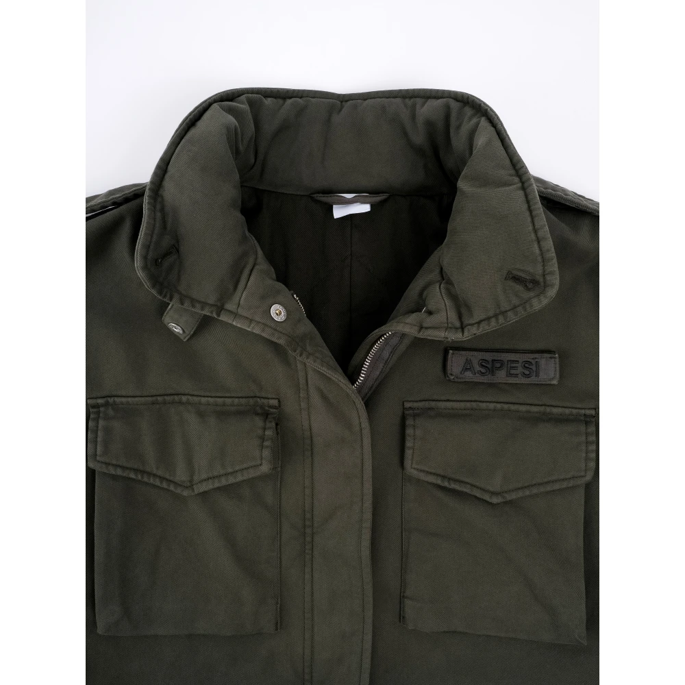 Aspesi Stijlvolle Hooded Damesjas Green Dames