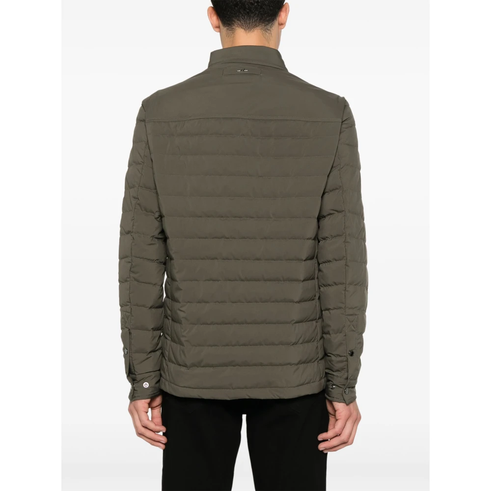 PAUL & SHARK Polyester Rits Front Down Jacket Green Heren