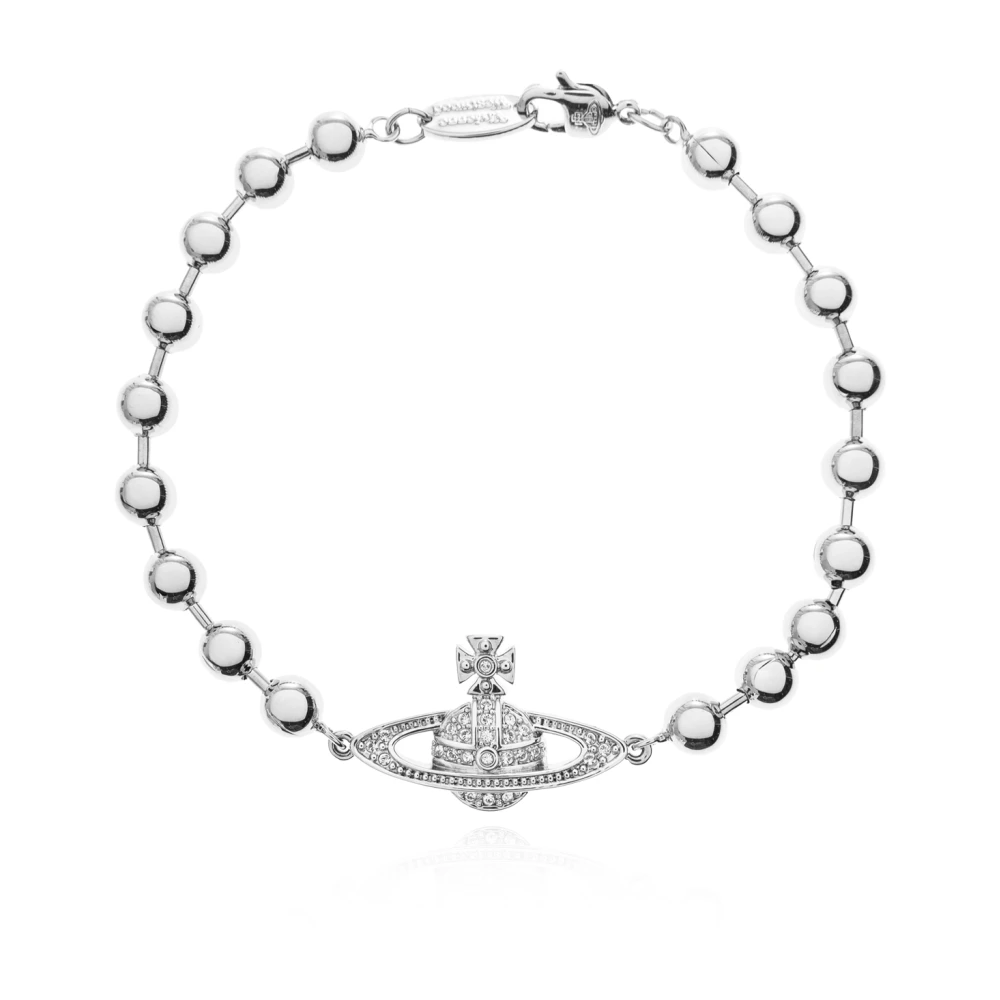 Vivienne Westwood Donna Grigio Thames Mini Bas Relief Bracelet - Immagine 3
