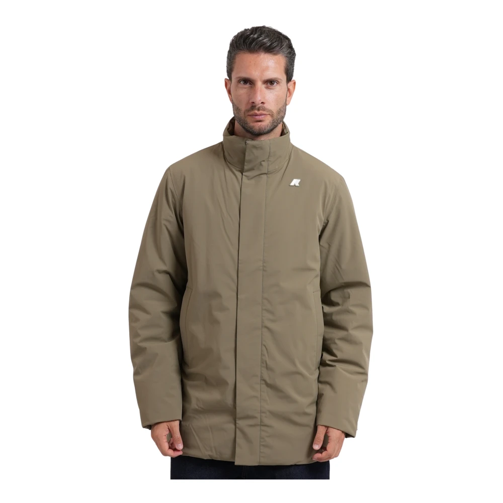 K-Way Uomo Beige Giacche, 2XL, New,