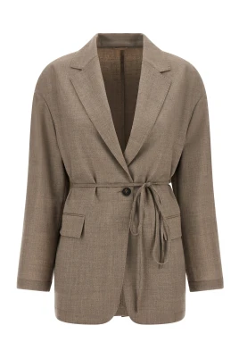 Cool Wool Mélange Single-Breasted Blazer