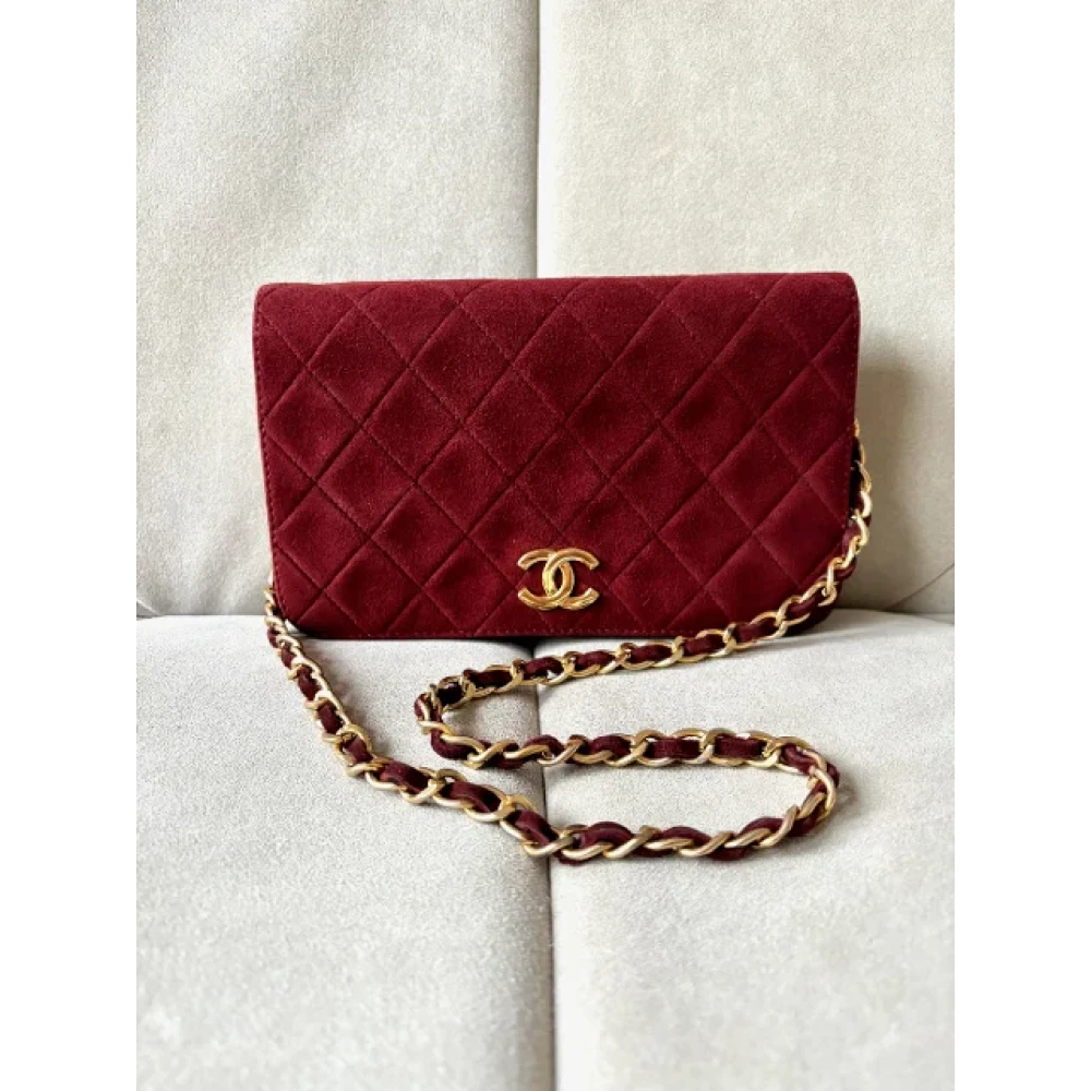 Chanel Vintage Pre-owned Fabric chanel-bags Red Dames