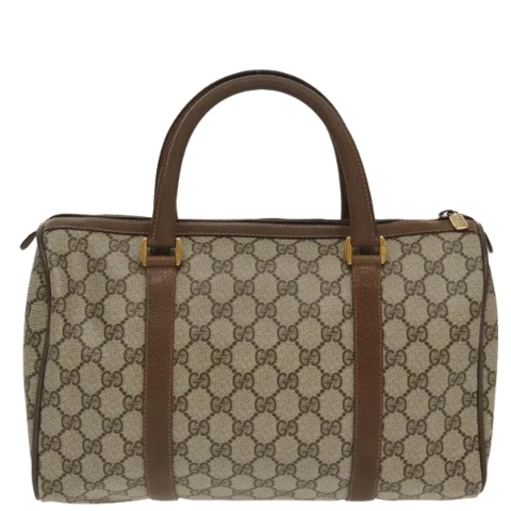 Gucci Vintage Pre-owned Leather gucci-bags Beige Dames