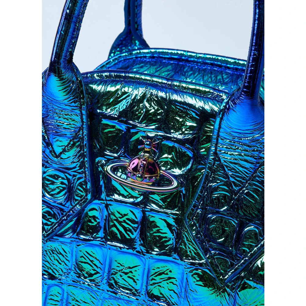 Vivienne Westwood Yasmine Handtas in Saffiano Leer Blue Dames