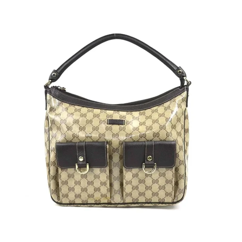 Gucci Vintage Pre-owned Fabric handbags Brown Dames