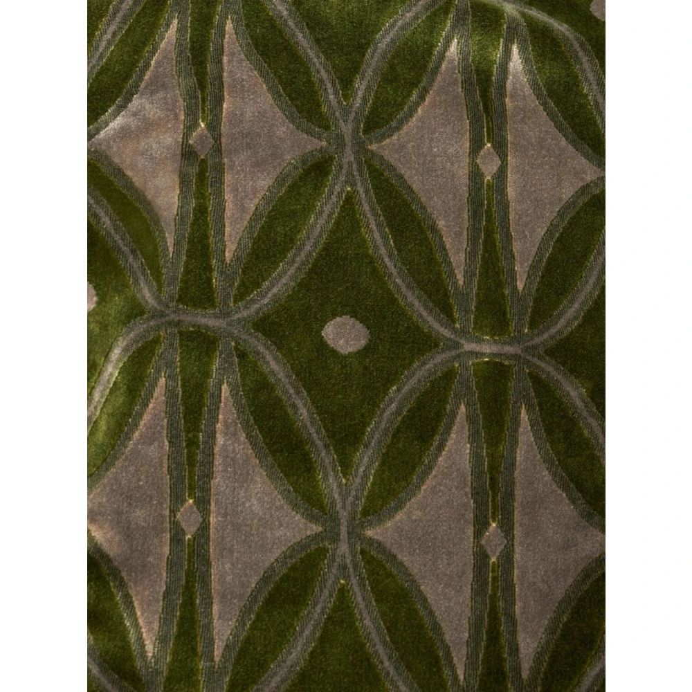 ETRO Groene Velvet Jacquard Jas Green Heren