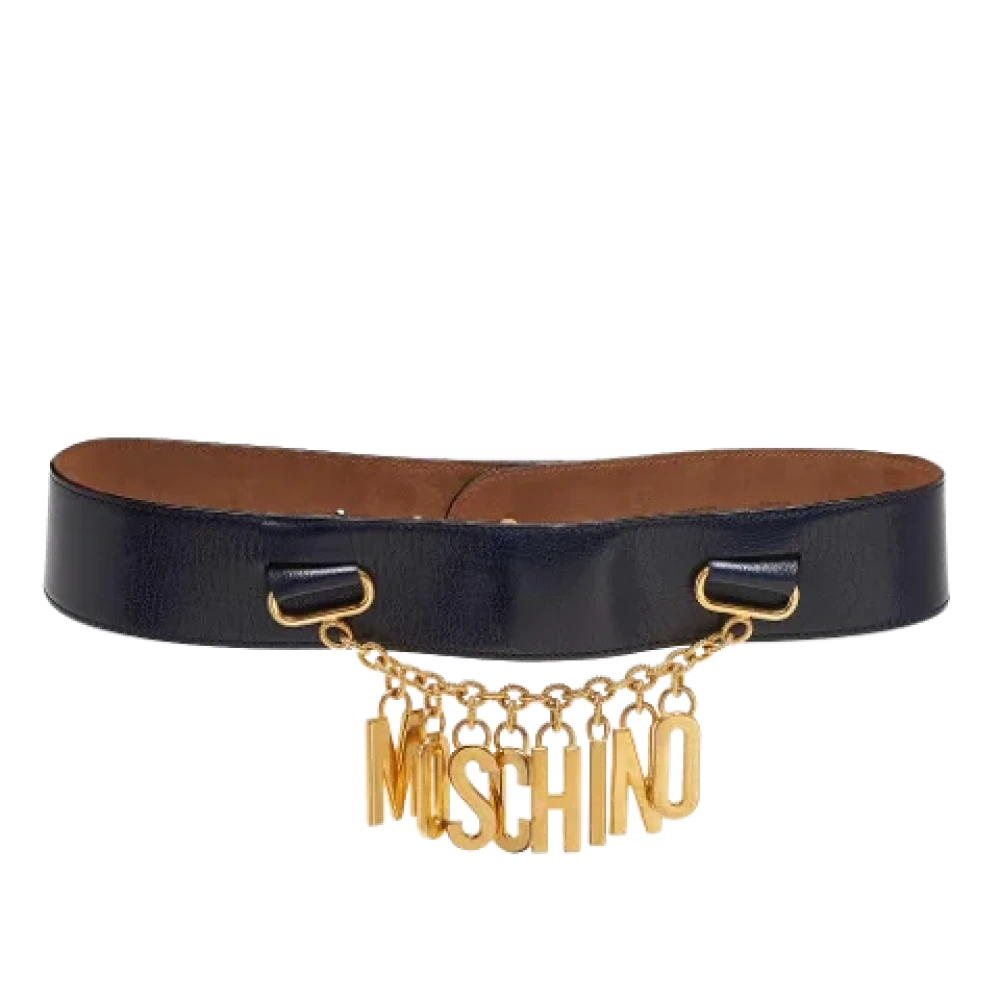 Moschino Pre-Owned Pre-owned Leather belts Blue Dames