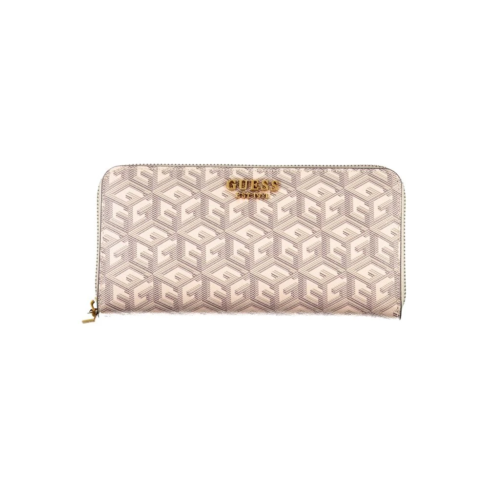 Guess Chique Beige Portemonnee met Meerdere Vakken Beige Dames