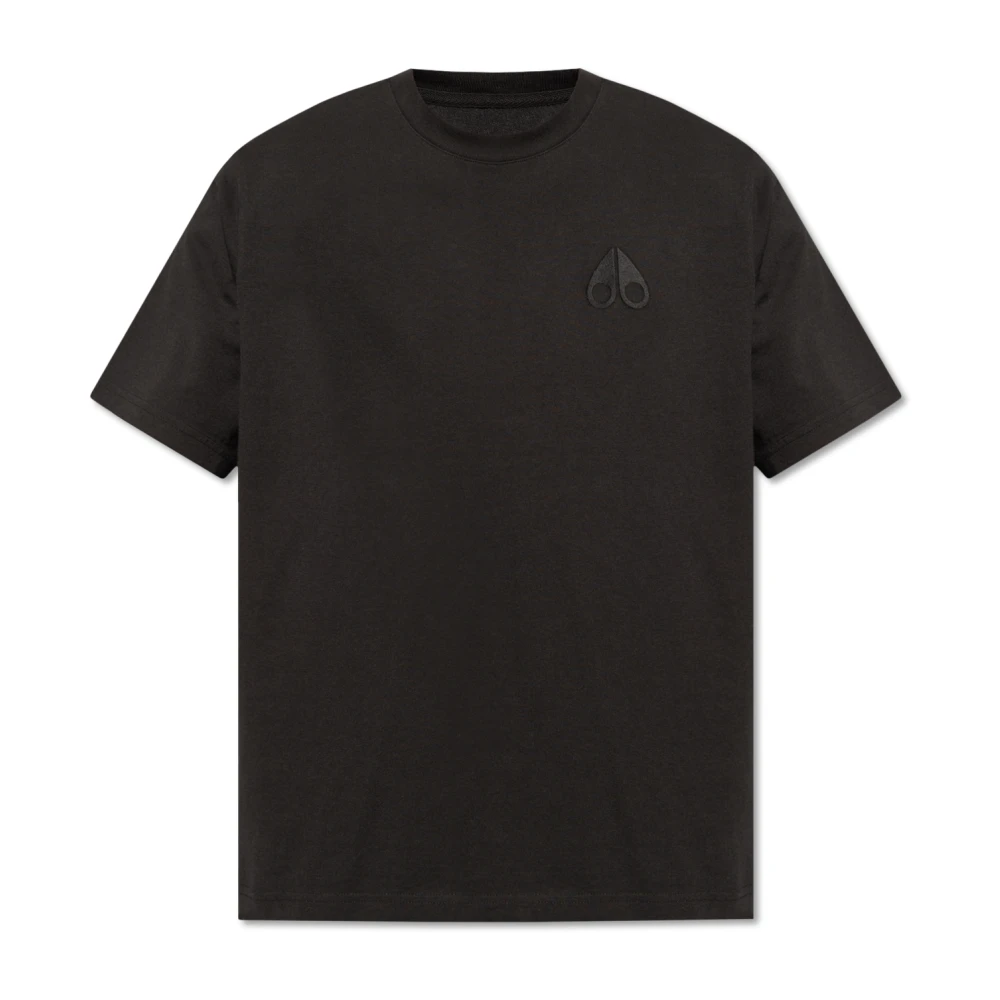 Moose Knuckles T-shirt met logo Black Heren