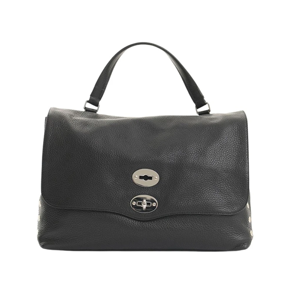 Zanellato Black Calf Leather Bos Taurus Handbag - Image 2