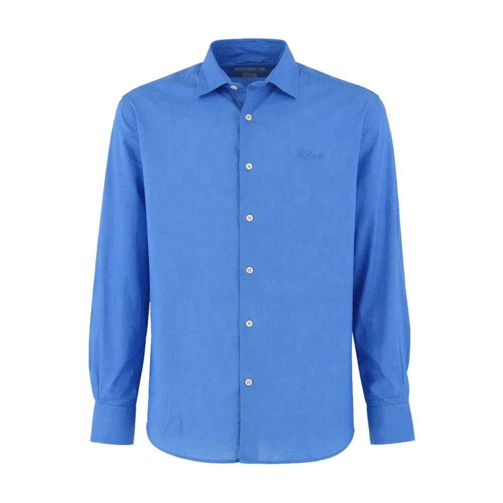 Mc2 Saint Barth Blue Classic-Cut Shirt - Male - Formal Shirts - Xl - Shirts