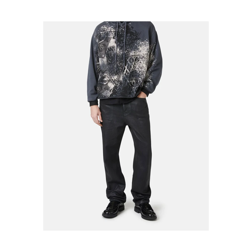 Iceberg Hoodie met prints Gray Heren