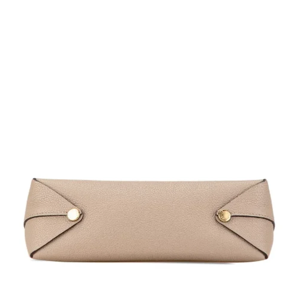Louis Vuitton Vintage Pre-owned Leather clutches Beige Dames
