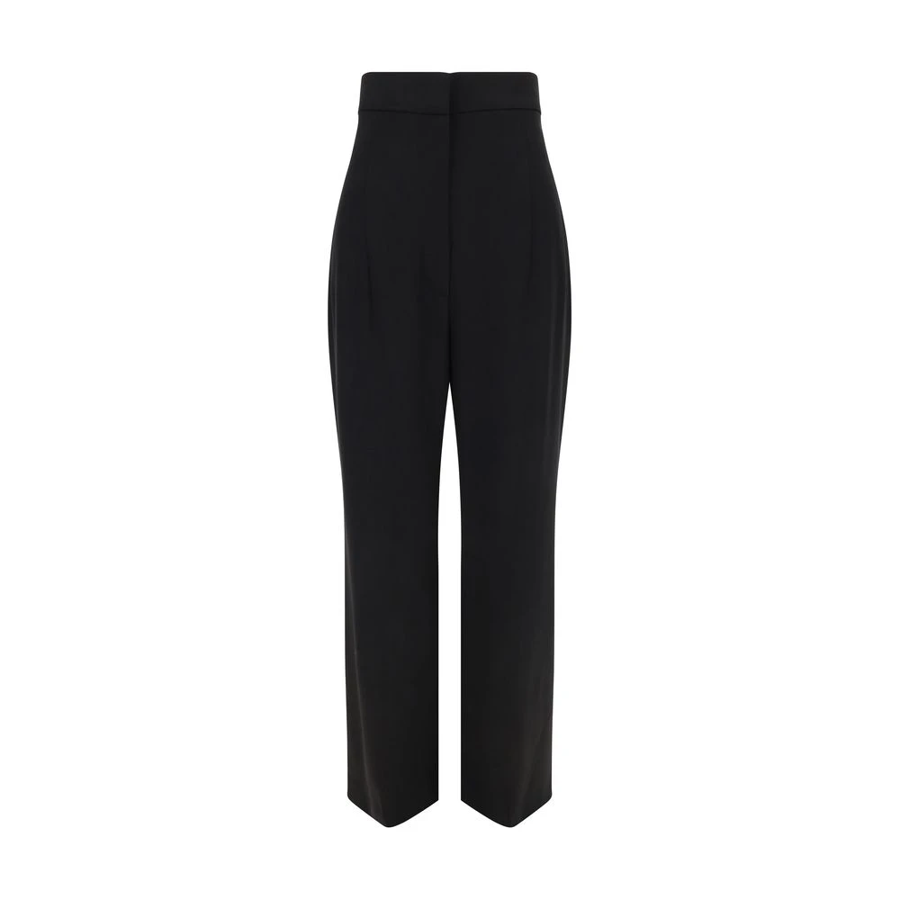 Alexander mcqueen Wijde Pijp Wollen Broek Black Dames