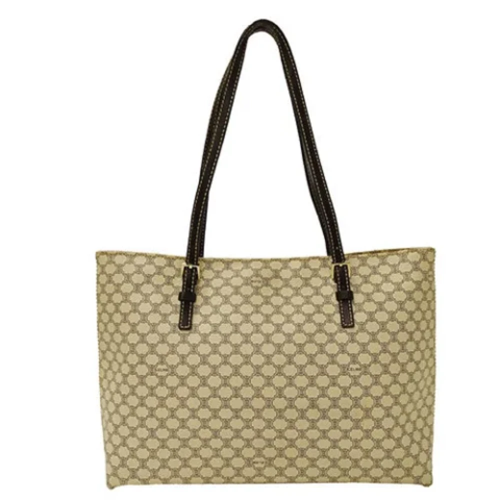 Celine Vintage Pre-owned Plastic celine-bags Beige Dames