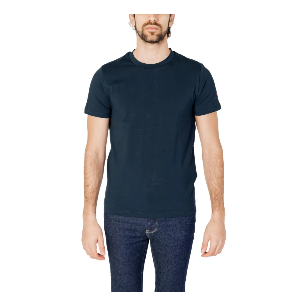 Peuterey Heren T-Shirt Lente Zomer Collectie Blue Heren