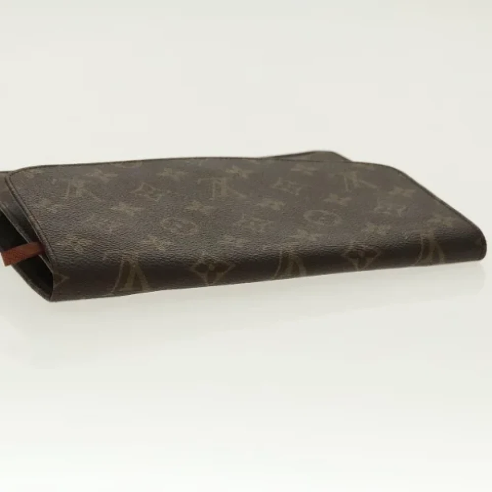 Louis Vuitton Vintage Pre-owned Canvas clutches Brown Dames