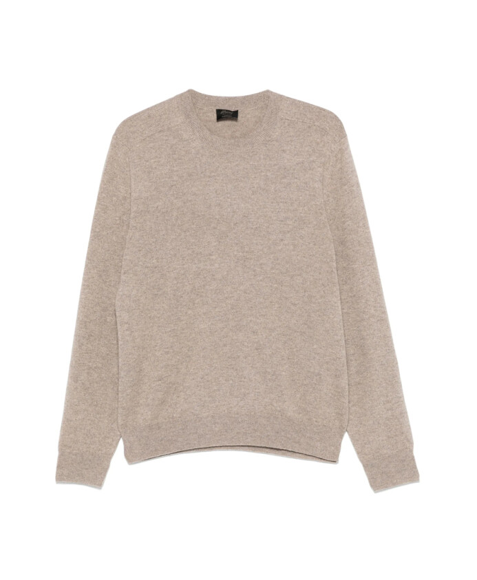 pull-a-col-rond-marron-clair-cotele