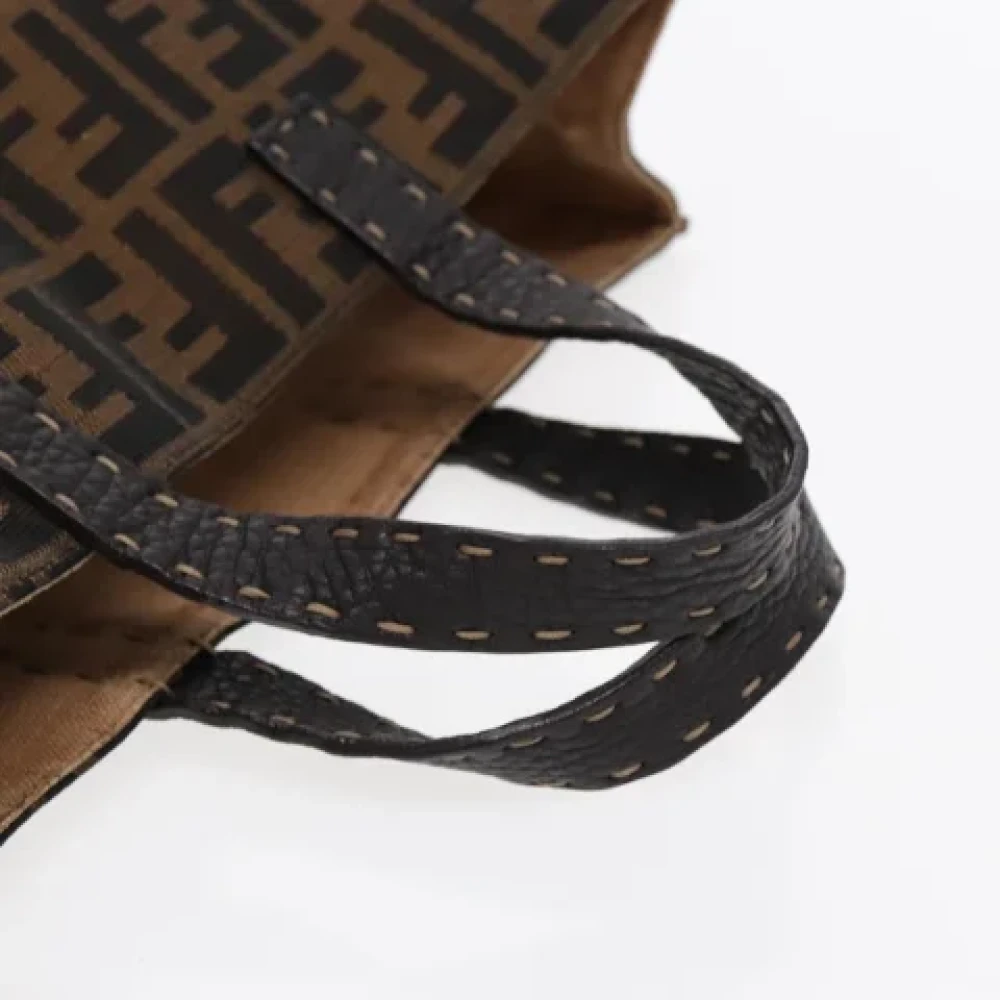 Fendi Vintage Pre-owned Canvas fendi-bags Brown Dames