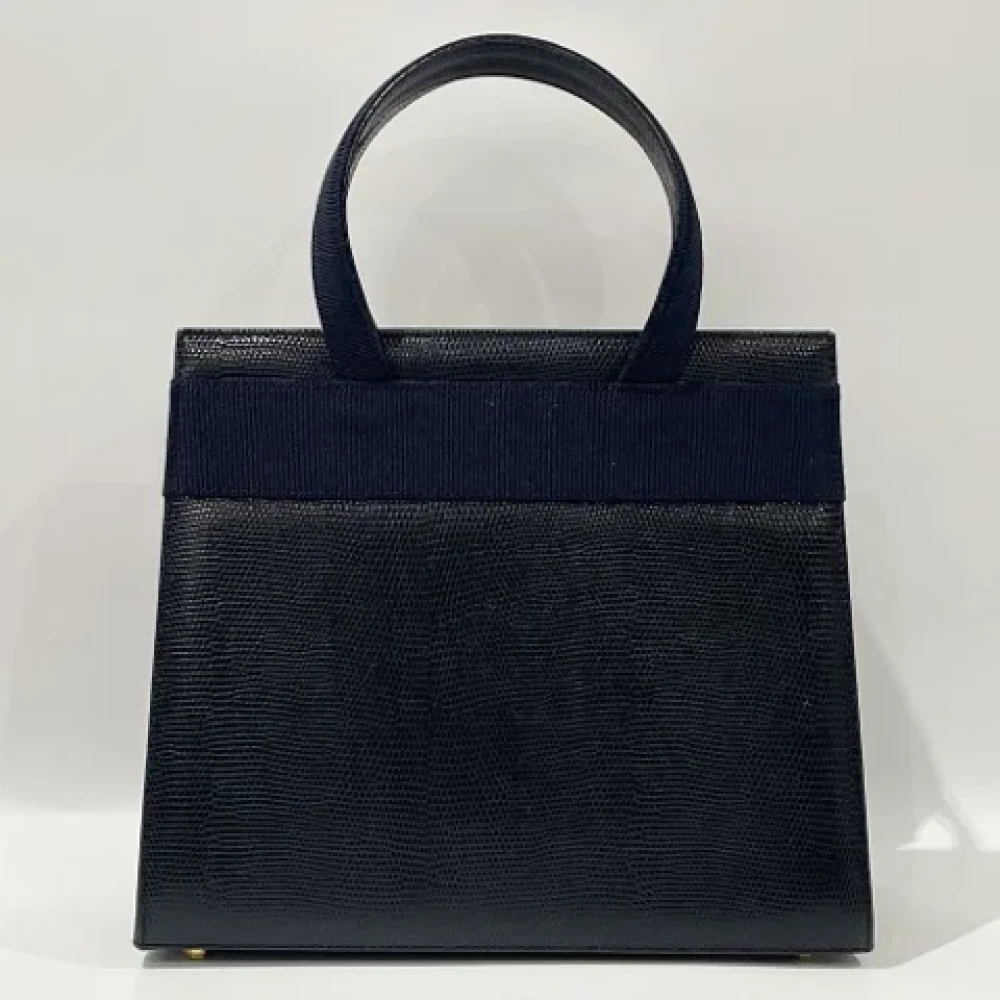 Salvatore Ferragamo Pre-owned Leather handbags Blue Dames