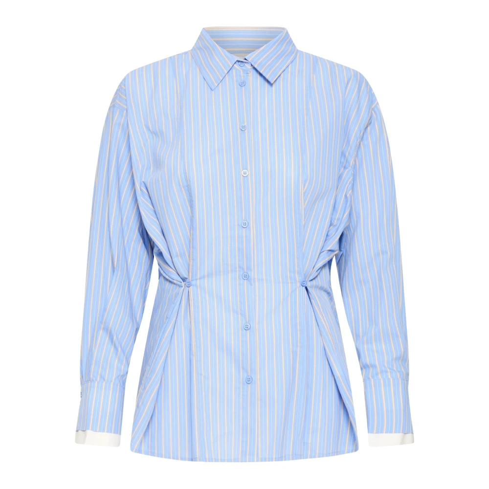 Ichi Donna Bleu Camicia Da A Maniche Lunghe Flinna - Immagine 2
