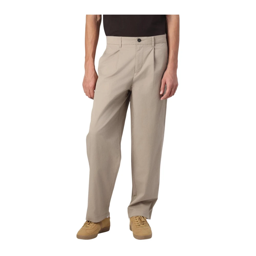 Only & Sons Beige Cotton Casual Pants - W33 | L32 - Image 2