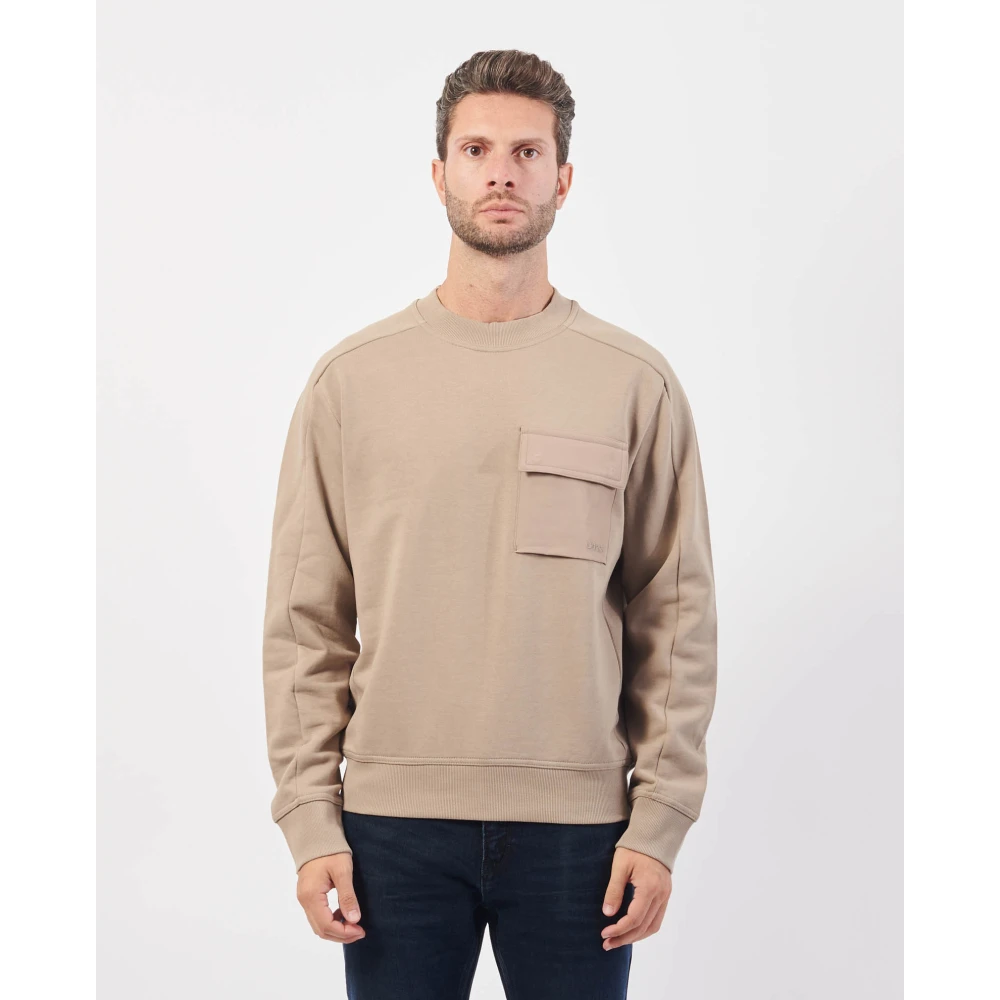 Hugo Boss Cargo Pocket Sweater Beige Heren